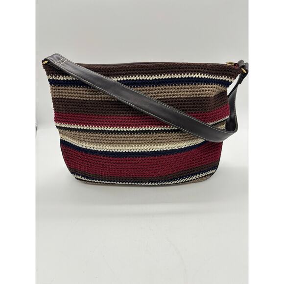The sak zip striped crochet shoulder bag - Picture 1 of 5